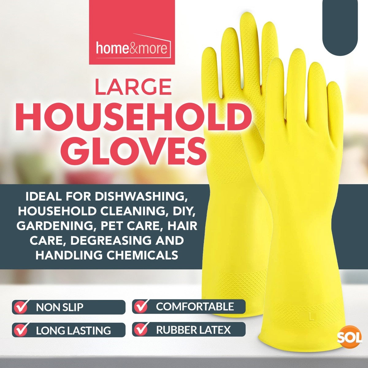 Multi-Purpose Kitchen Gloves long sleeve Dishwashing Gloves Ramzan Offer